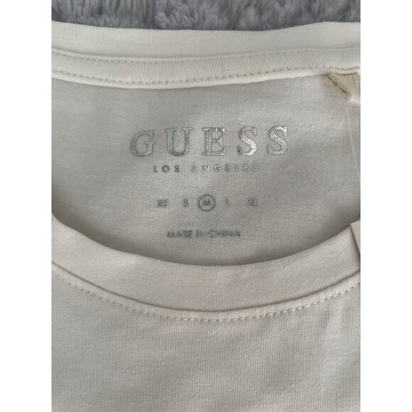 GUESS Los Angeles Women’s Slim Fit Logo TShirt M NWT Pearl Short Sleeve Y2K Styl - Picture 9 of 10